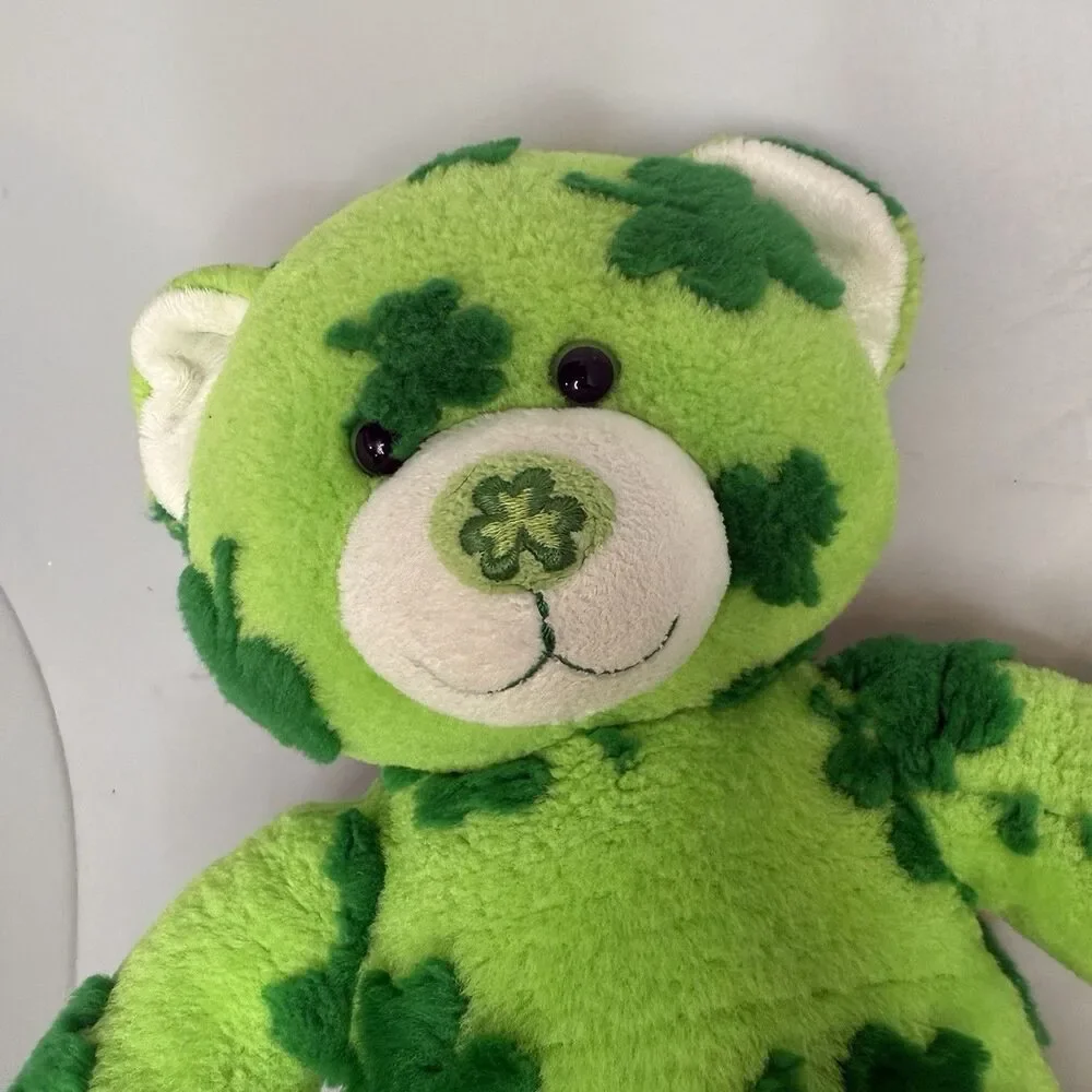 Build-A-Bear 16” Unique St. Patrick's Day Clover Green Plush Stuffed Animal-